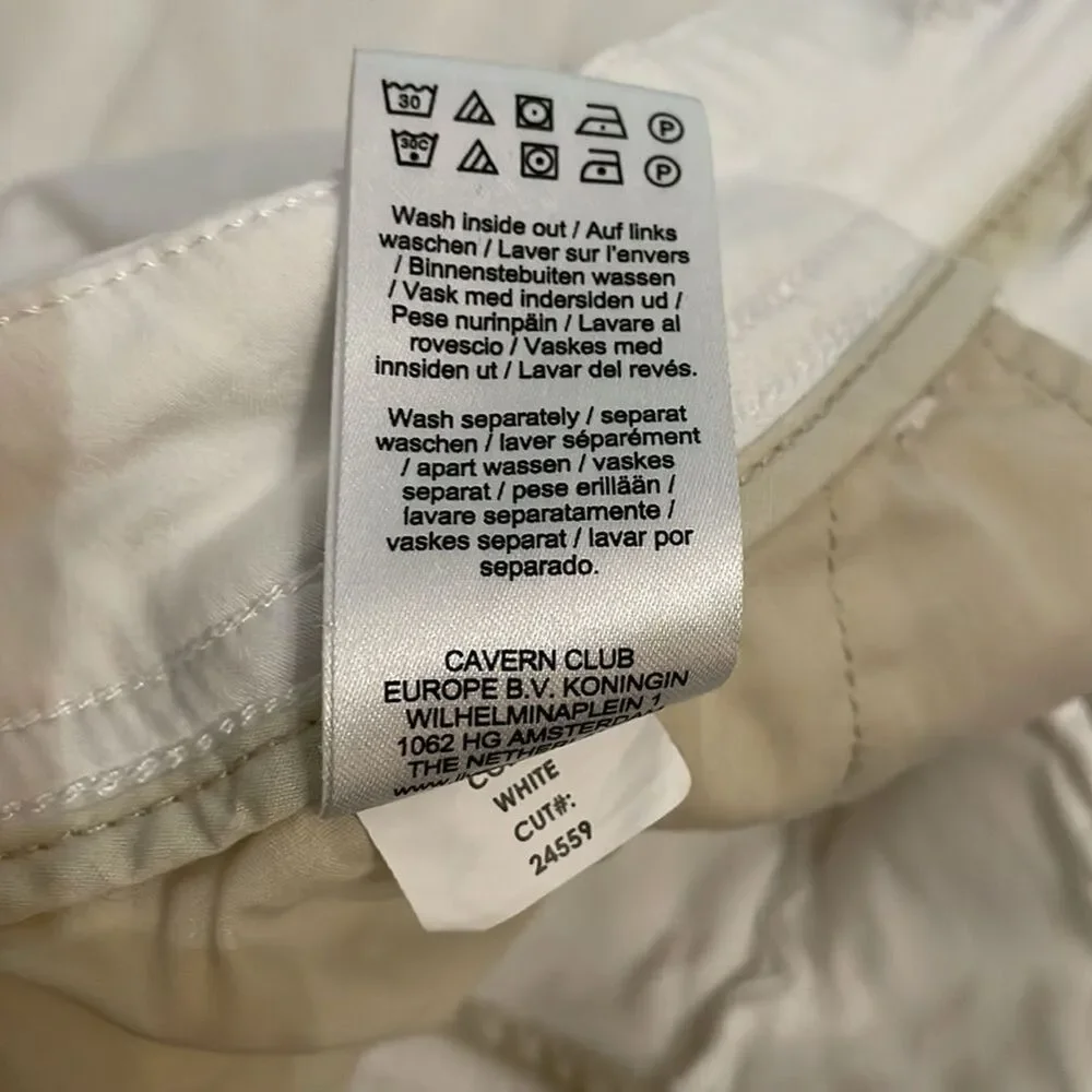 Liverpool Jeans White Johnny Short Womens Size 16 / 33 Stretch XM9068th